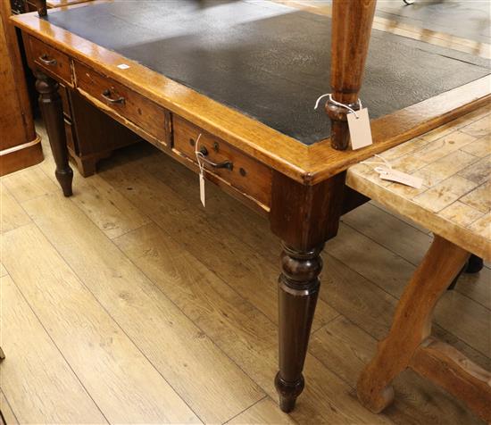 A writing table, W.152cm